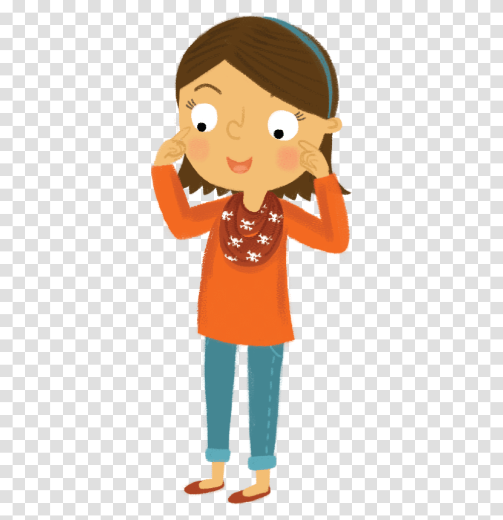 Pointing To Eyes Clipart, Flare, Person, Sleeve Transparent Png