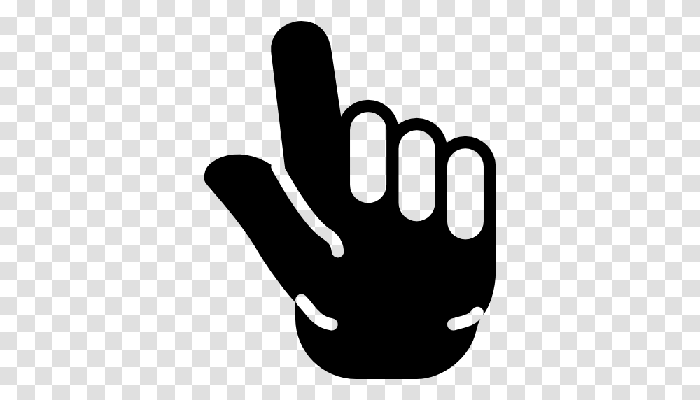 Pointing Up Interface Finger Gestures Hand Icon, Silhouette, Apparel, Stencil Transparent Png
