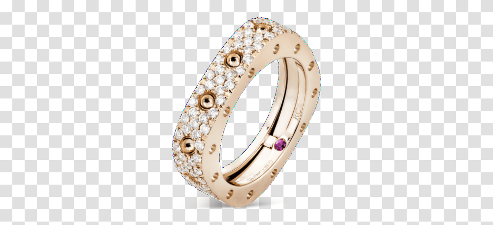Pois Moi Rose Gold Single Ring With Diamonds Roberto Coin Pois Moi, Jewelry, Accessories, Accessory, Wristwatch Transparent Png