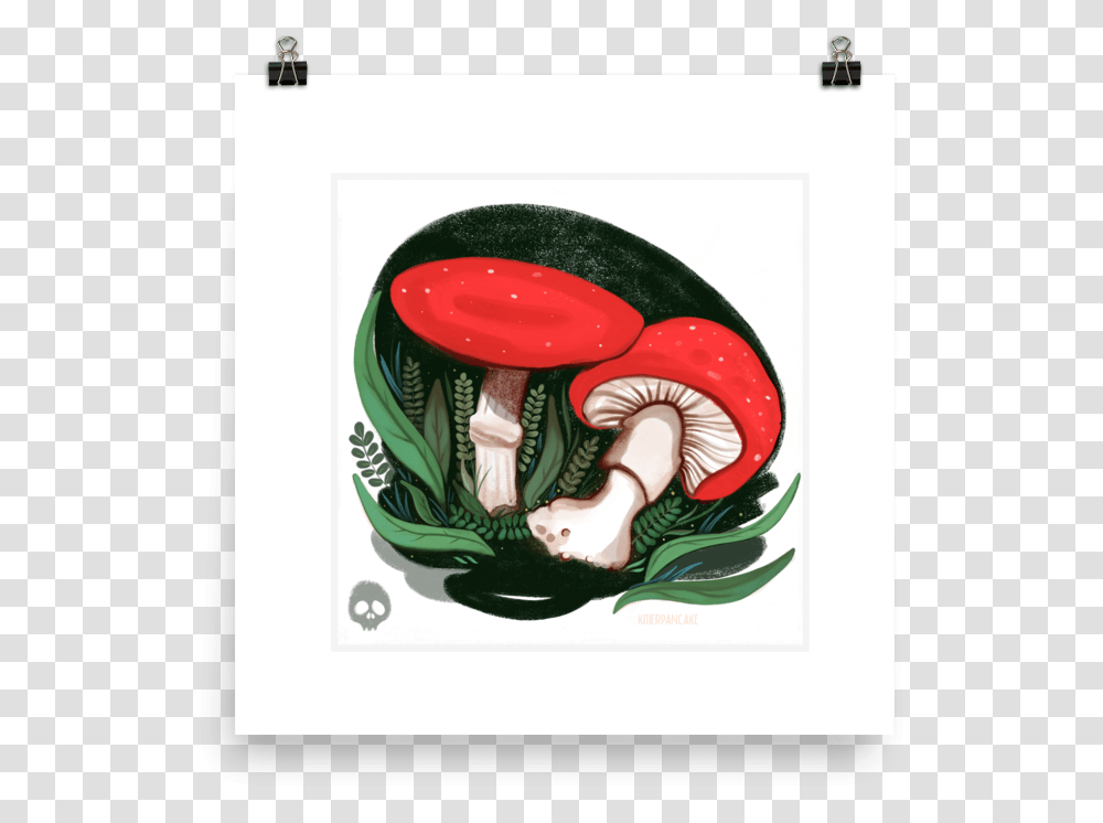 Poison 300 Mockup Illustration, Plant, Mushroom, Fungus, Agaric Transparent Png