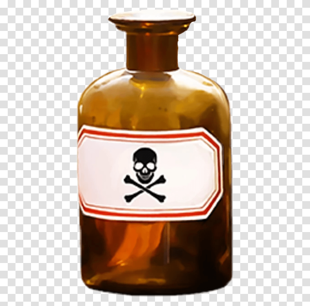 Poison Bottle Witch Creepy Spooky Skull Death Picsart Poison Bottle, Beverage, Drink, Alcohol, Label Transparent Png