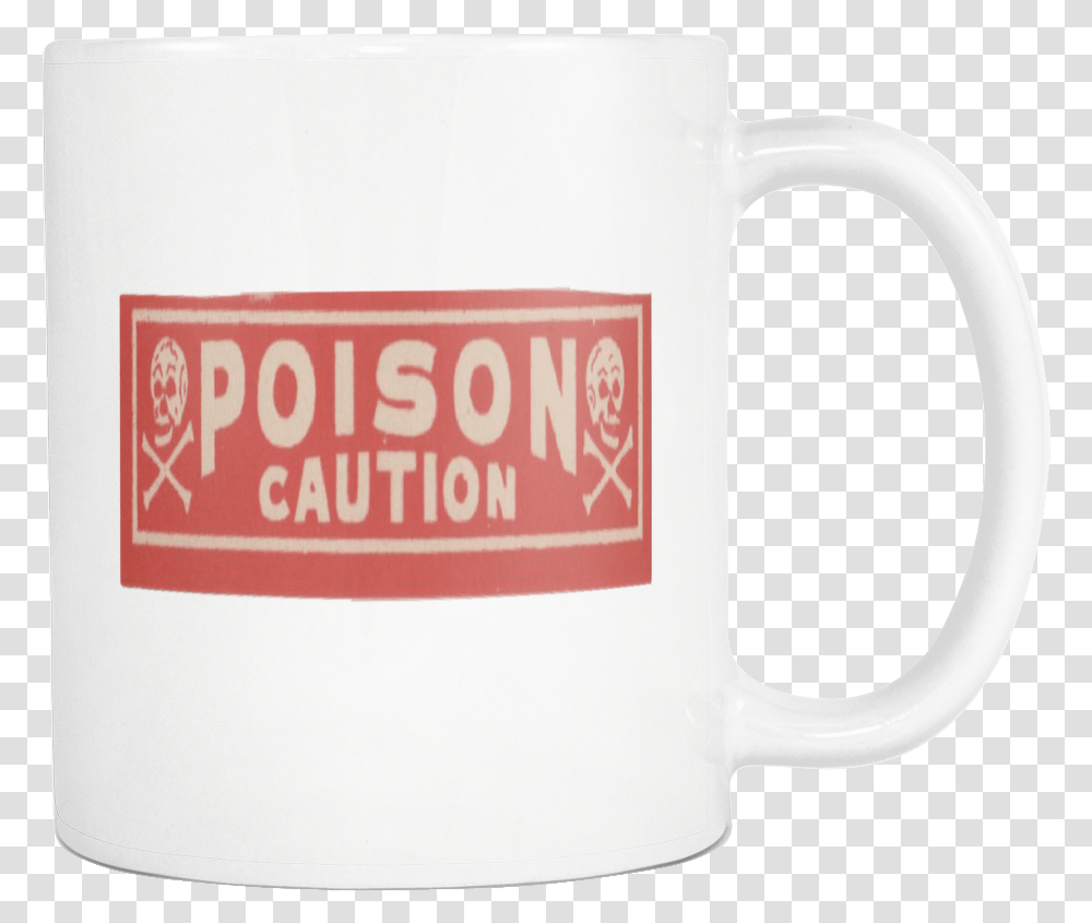 Poison Caution Skull Crossbones Vintage Label Halloween Beer Stein, Coffee Cup, Soil, Nature Transparent Png