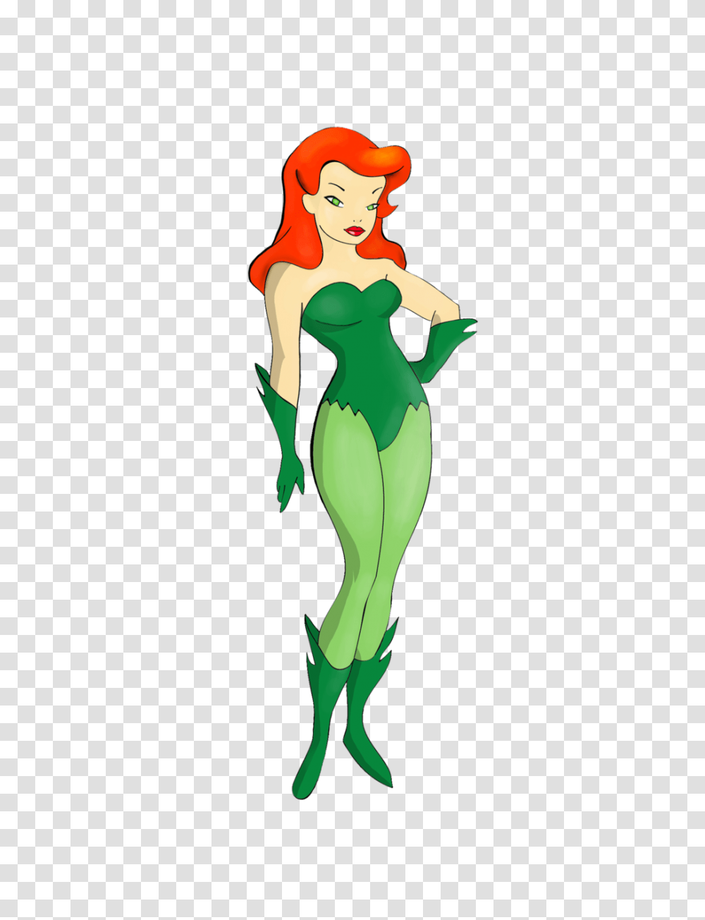 Poison Ivy Animated, Costume, Spandex, Alien, Sleeve Transparent Png