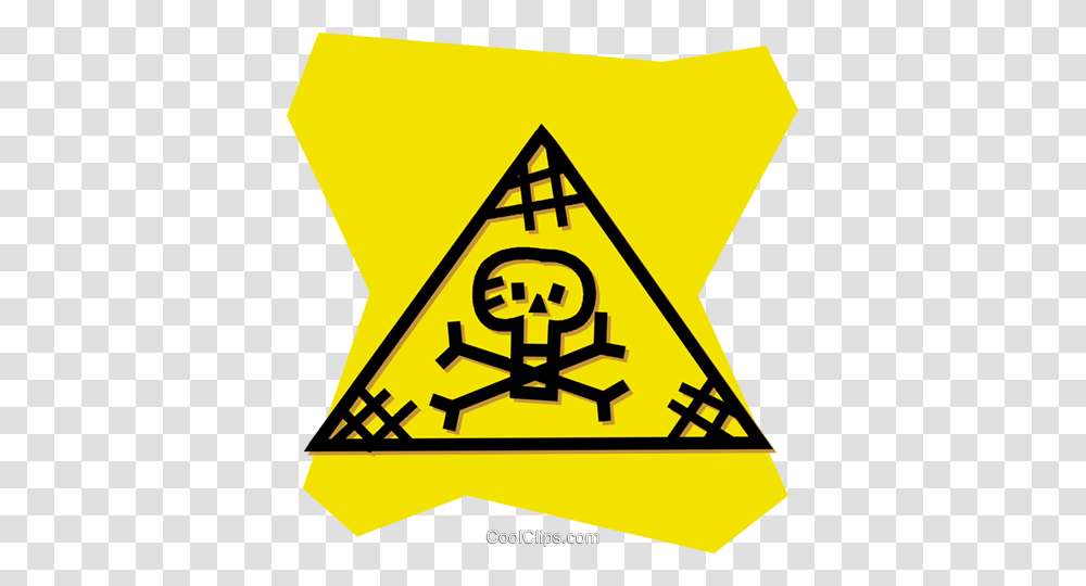 Poison Sign Royalty Free Vector Clip Art Illustration, Triangle, Road Sign, Star Symbol Transparent Png
