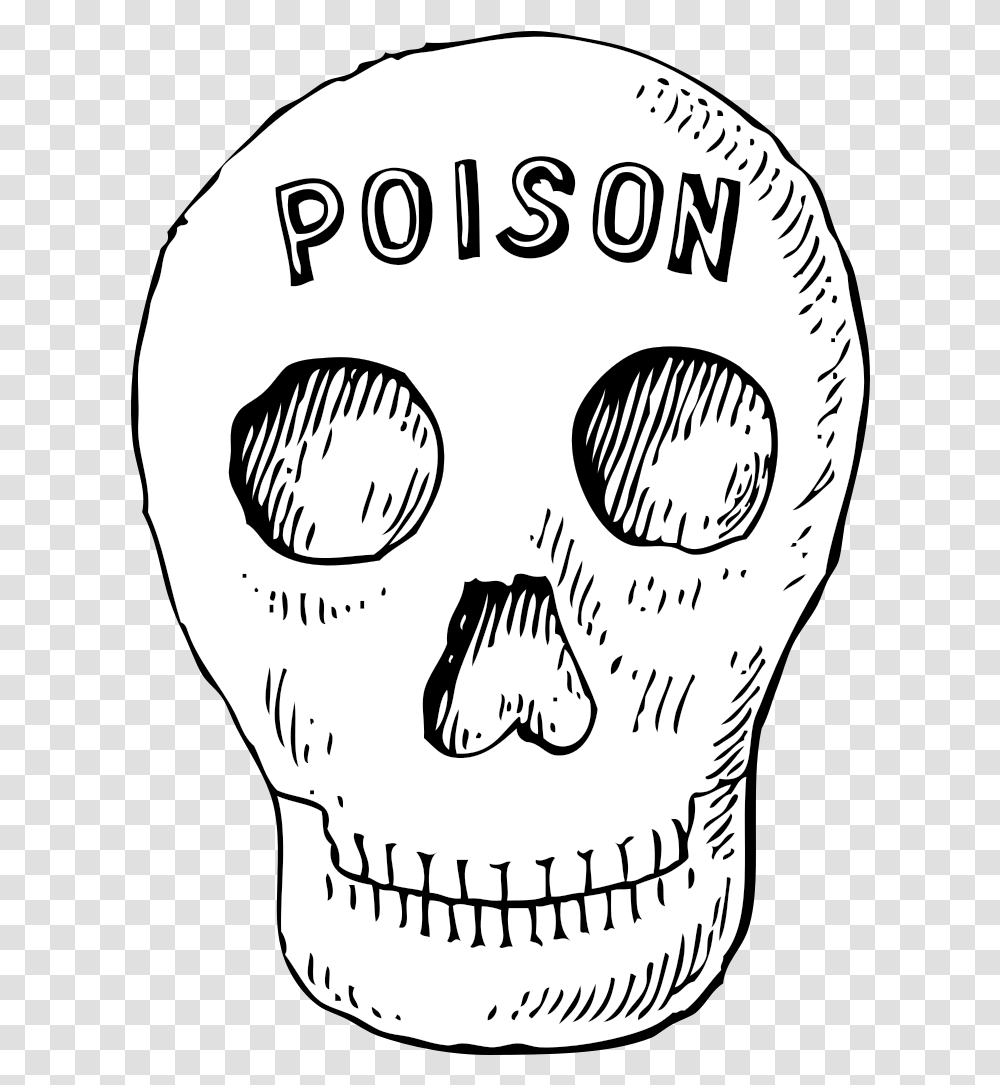 Poison Skull Svg Clip Art For Web Poison Skull, Hand, Stencil Transparent Png
