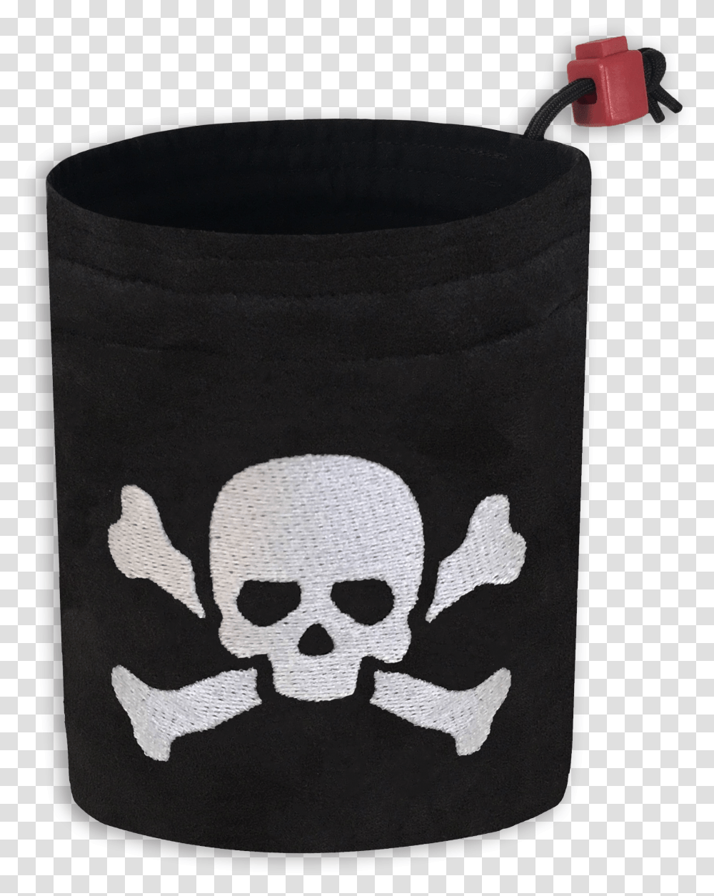Poison Skull Symbol Embroidered Large Dice Bag, Rug, Pirate Transparent Png