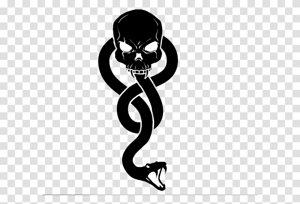 Poison Snake Tattoo Tattoos Skull Skulls Harry Potter Signe Voldemort, Stencil, Alien, Mask Transparent Png