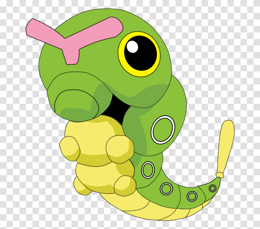 Pokeball Clipart Background Shiny Caterpie, Alien, Green, Toy, Graphics Transparent Png