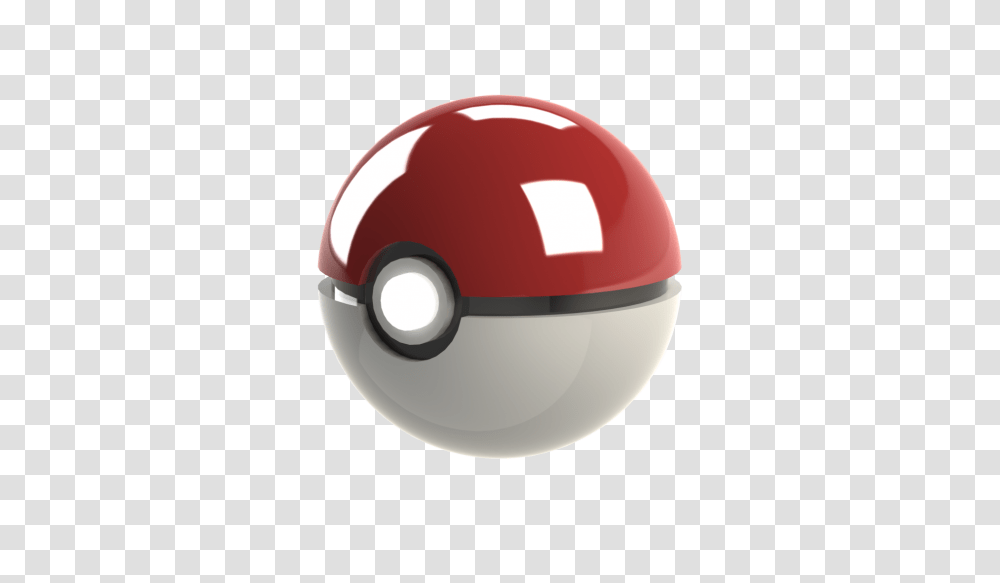 Pokeball Image Pokemon Ball 3d, Sphere, Helmet, Apparel Transparent Png
