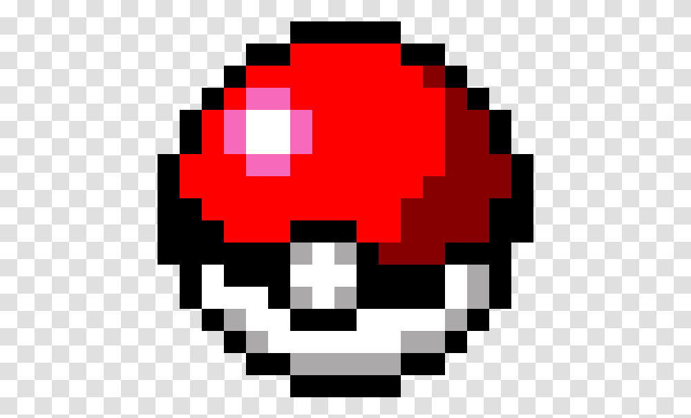 Pokeball Pixel Picture Pokemon Pixel Art Master Ball, First Aid, Pac Man, Symbol Transparent Png