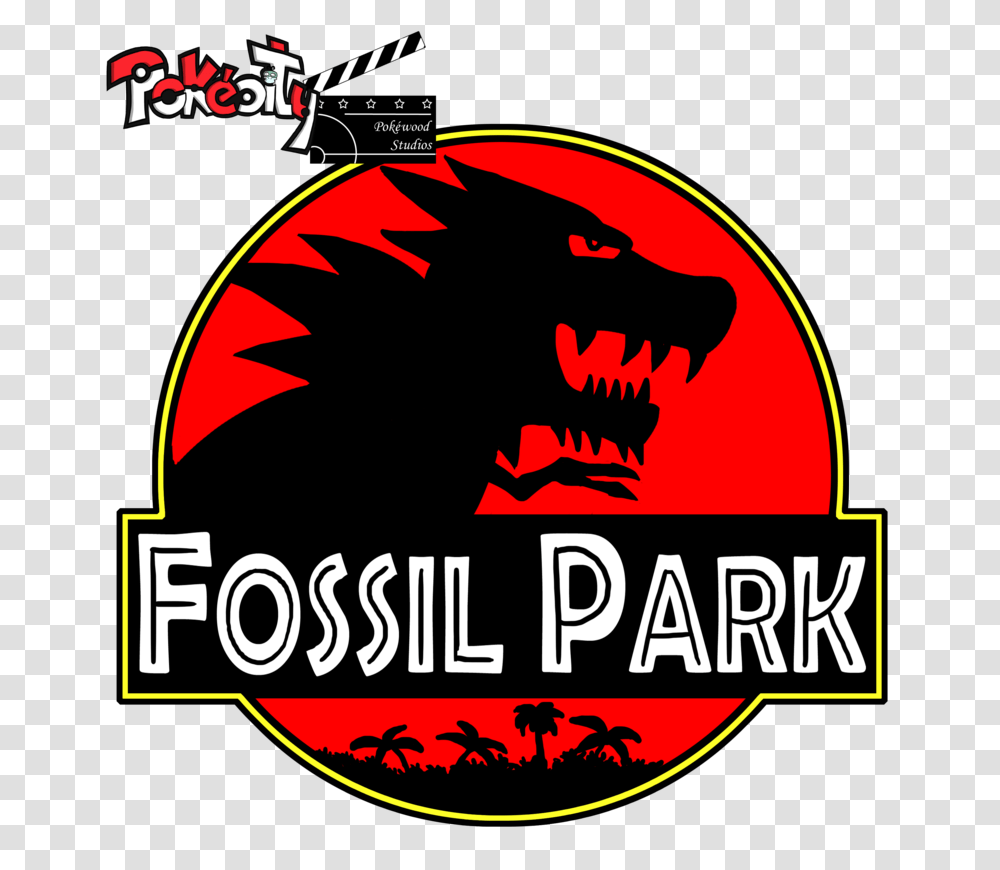 Pokecity Movies Fossil Park, Logo, Trademark, Poster Transparent Png