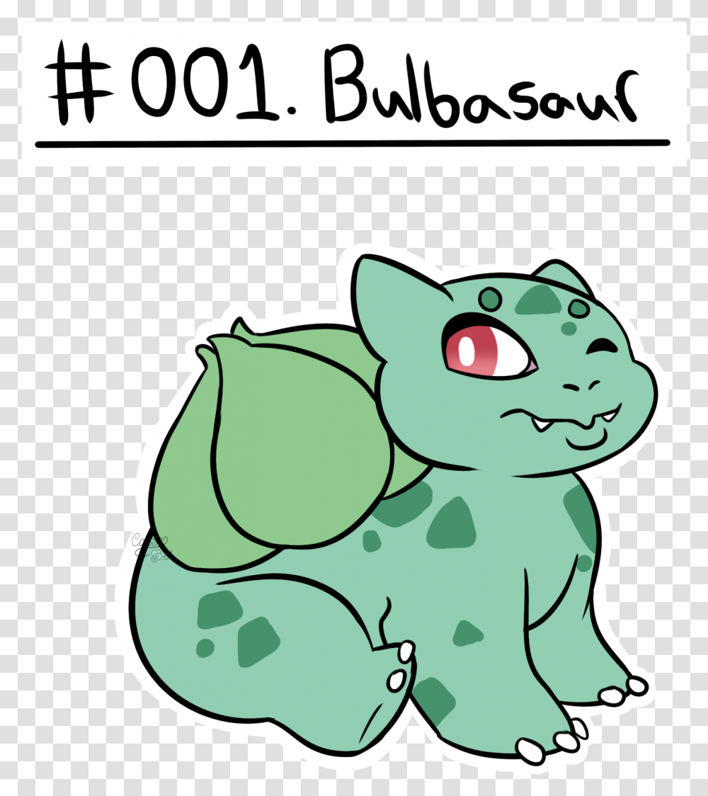 Pokedex 001 Bulbasaur Cartoon Transparent Png