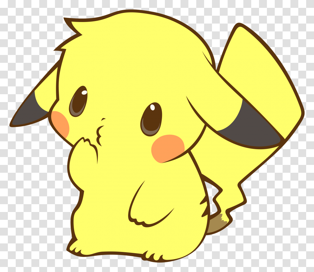 Pokeman Clipart Kawaii Pikachu, Label, Pillow, Cushion Transparent Png