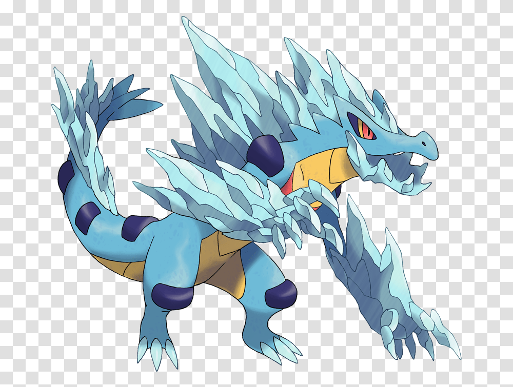 Pokemon 8160 Mega Feraligatr Frozen Pokedex Evolution Mega Feraligatr, Dragon Transparent Png