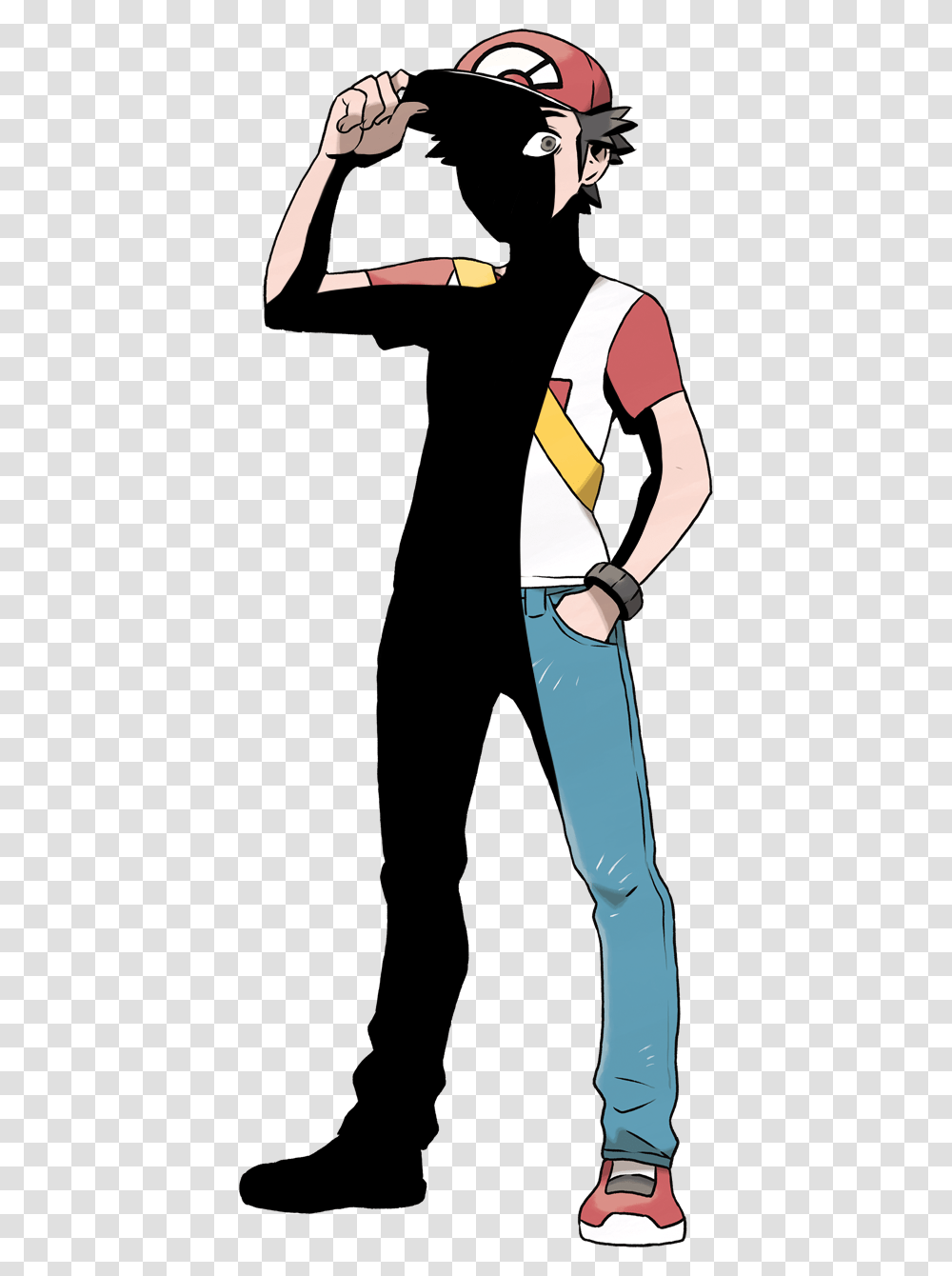 Pokemon All Red Designs, Person, Hand, Standing, Sleeve Transparent Png