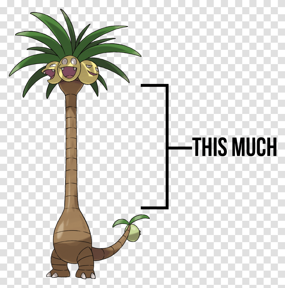 Pokemon Alolan Exeggutor, Tree, Plant, Palm Tree, Arecaceae Transparent Png