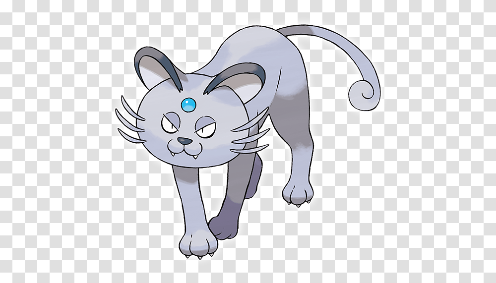 Pokemon Alolan Persian, Mammal, Animal, Pet, Cat Transparent Png