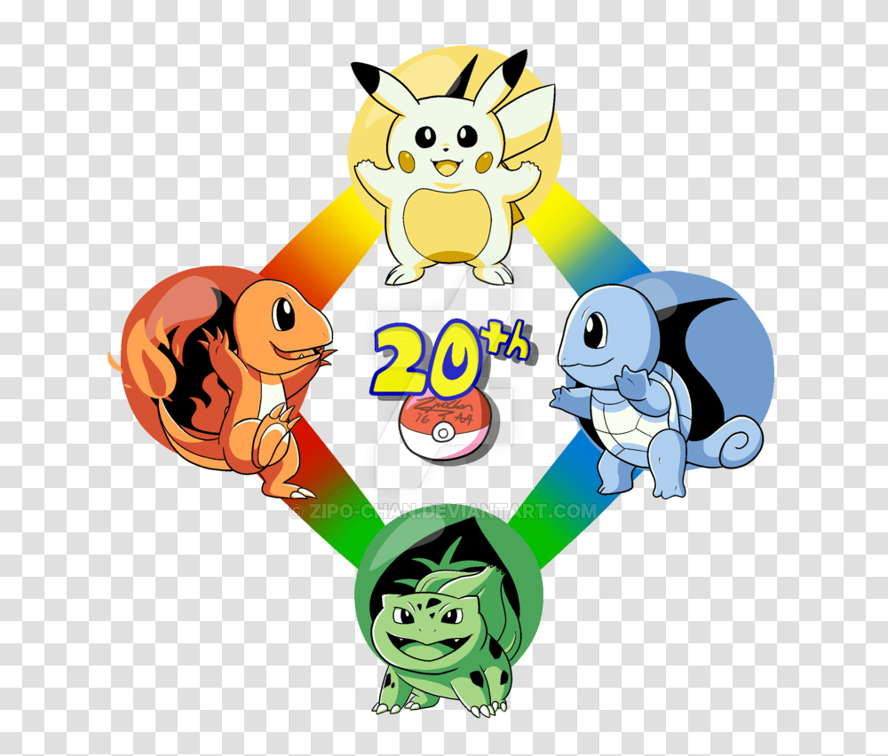 Pokemon Anniversary Drawing Transparent Png