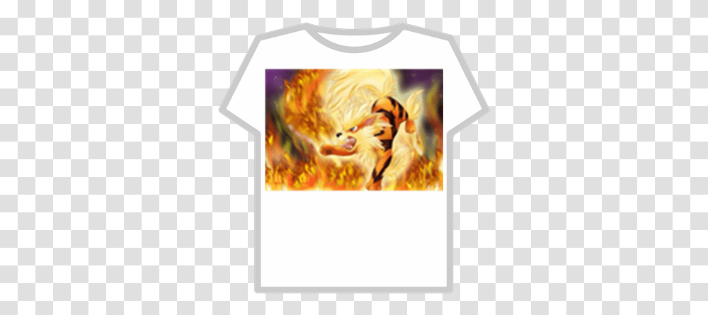 Pokemon Arcanine Roblox T Shirt Roblox Supreme, Clothing, Art, Text, Cat Transparent Png