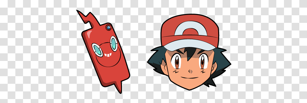 Pokemon Ash Ketchum Rotom Phone Cursor - Custom Ash Ketchum, Clothing, Apparel, Hat, Book Transparent Png