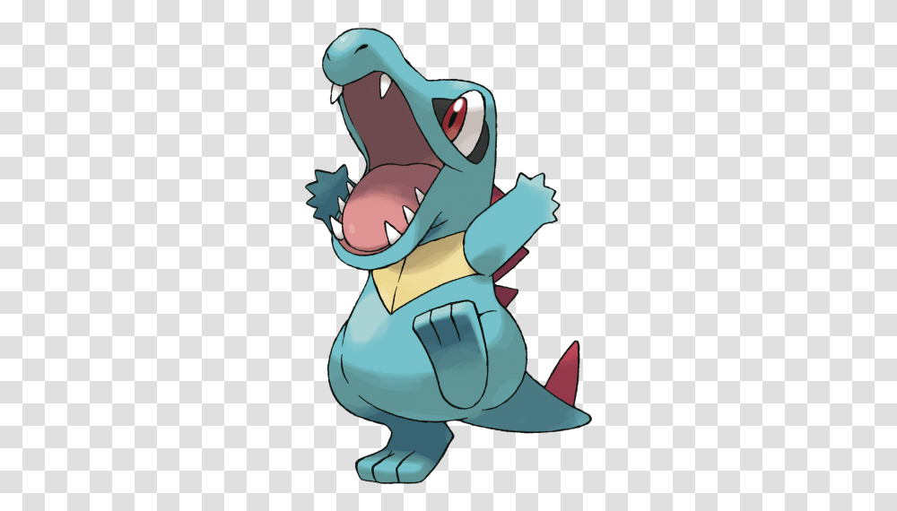 Pokemon Background Freeiconspng Pokemon Totodile, Hand, Clothing, Apparel, Mouth Transparent Png