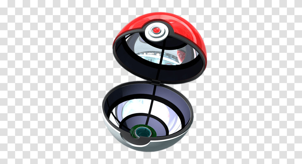 Pokemon Ball Open Image, Lamp, Light Fixture, Camera Lens, Electronics Transparent Png