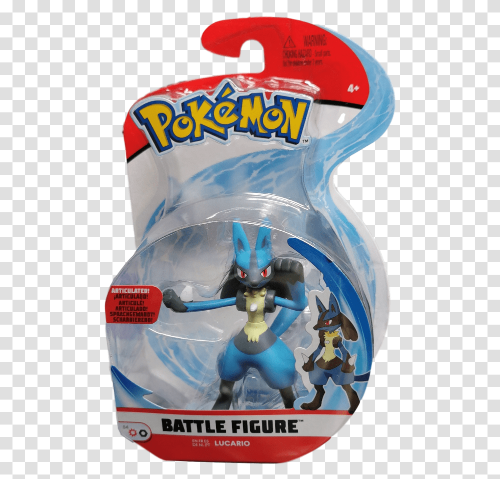Pokemon Battle Figure Lucario Trois Pokemon Figurine, Jar, Plastic, Pottery, Text Transparent Png