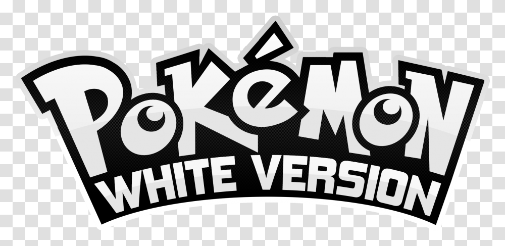 Pokemon Black And White Logo Pokemon Logo Coloring Pages, Text, Label, Alphabet, Sticker Transparent Png