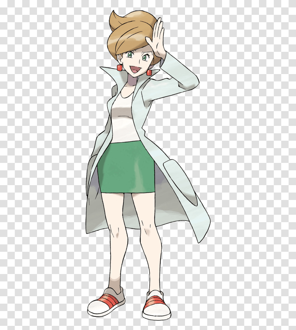 Pokemon Black And White Professor, Coat, Person, Costume Transparent Png