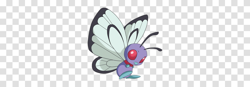 Pokemon Butterfree Pokedex Evolution Moves Location Stats, Insect, Invertebrate, Animal, Wasp Transparent Png