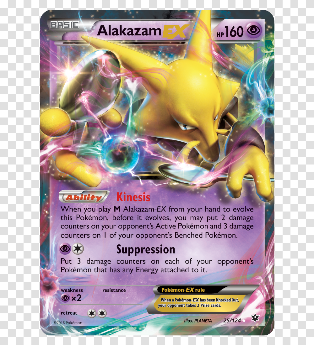 Pokemon Cards Pokemon Alakazam Ex, Poster, Advertisement, Flyer, Paper Transparent Png