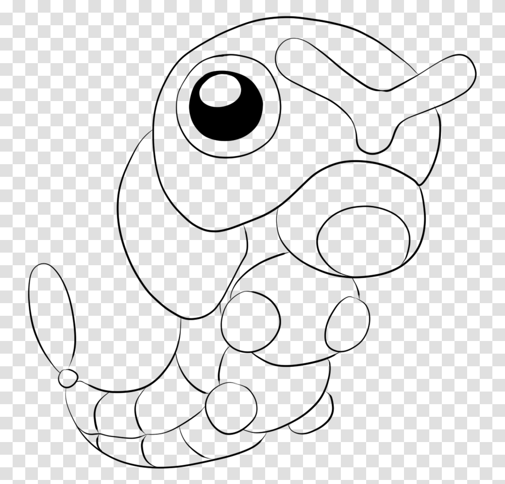 Pokemon Caterpie Coloring Pages Caterpie Pokemon Colouring Pages, Light, Flare, Spiral, Astronomy Transparent Png