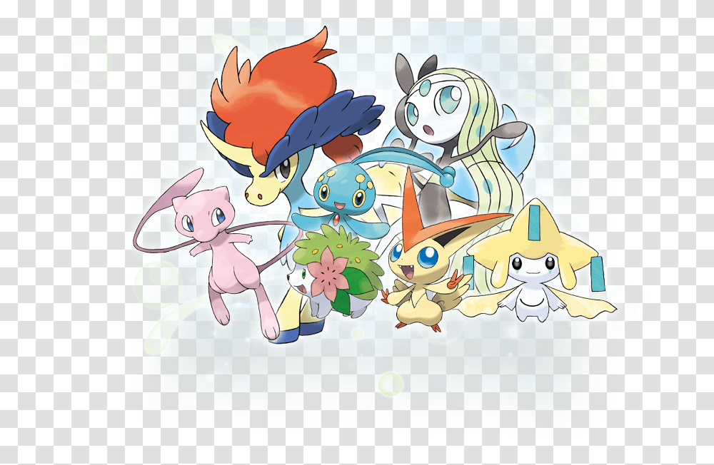 Pokemon Celebi And Friends, Doodle, Drawing Transparent Png