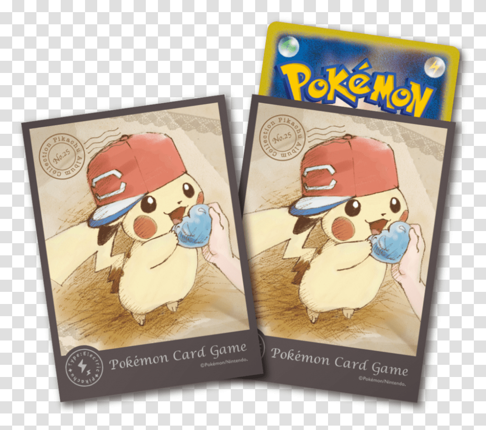 Pokemon Center Japanese Card Sleeves, Book, Label, Mammal Transparent Png