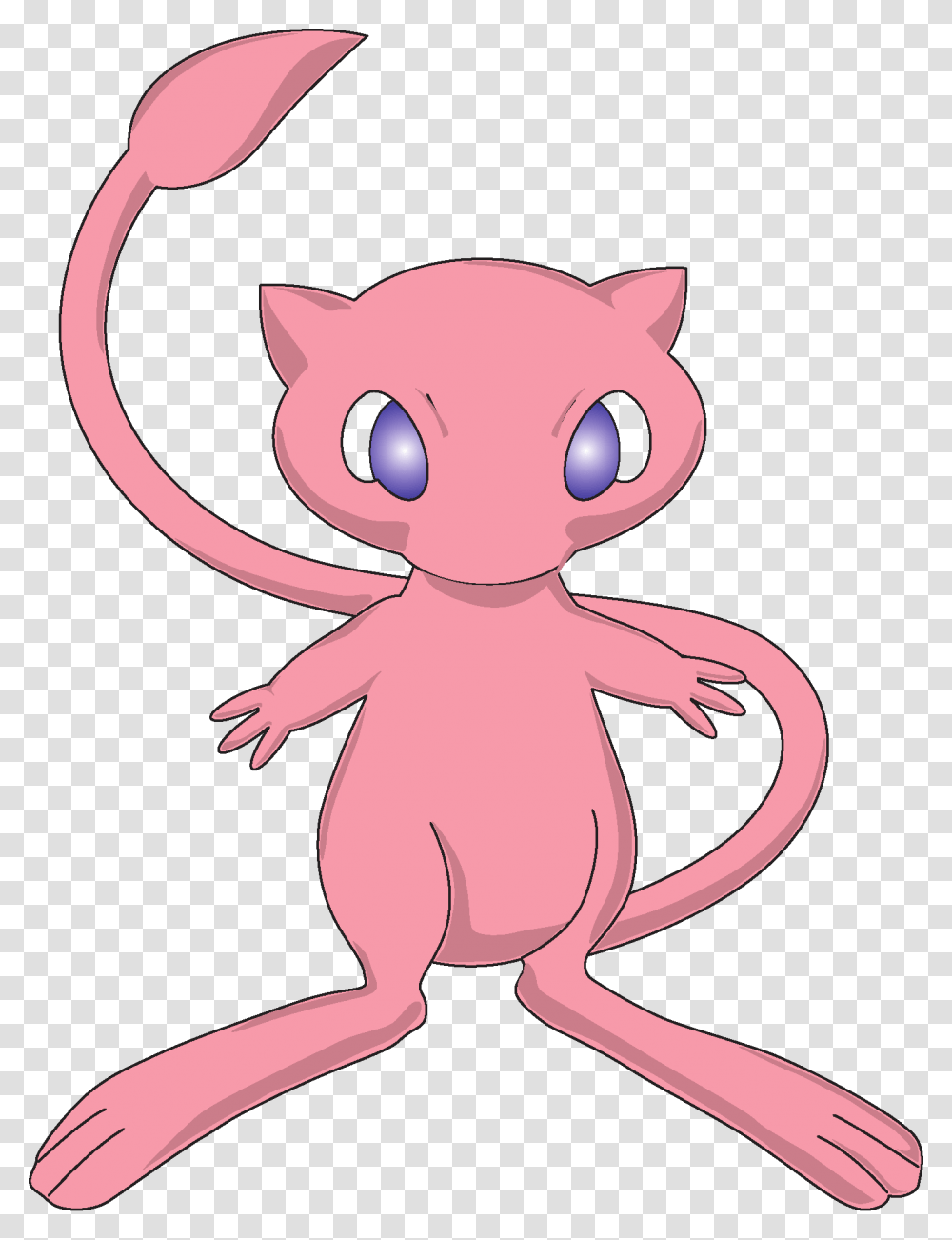 Pokemon Characters Vector Mew Vector, Animal, Cupid Transparent Png
