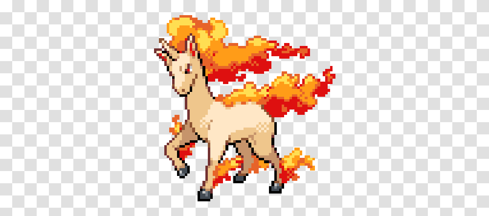 Pokemon Charging Up Sticker For Ios Android Giphy Pokemon Pixel Art Rapidash, Animal, Mammal, Camel, Rug Transparent Png