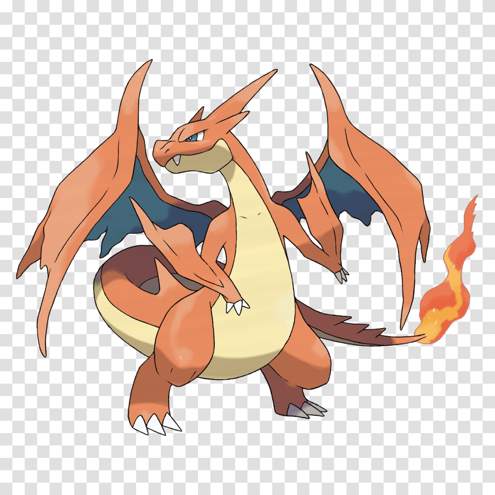 Pokemon Clipart Charzard, Animal, Amphibian, Wildlife, Dragon Transparent Png