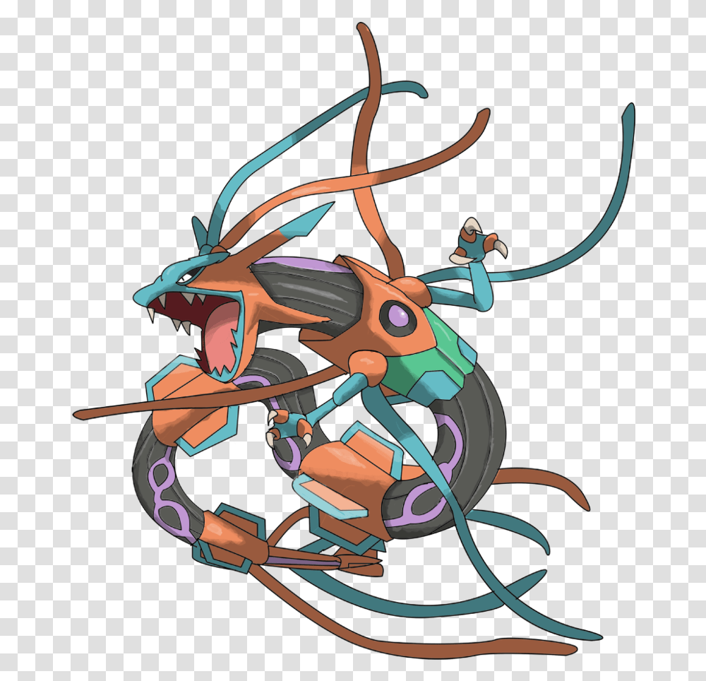 Pokemon Clipart Google Rayquaza Deoxys Fusion Rayquaza Pokemon Fusion Deoxys, Insect, Invertebrate, Animal, Cockroach Transparent Png