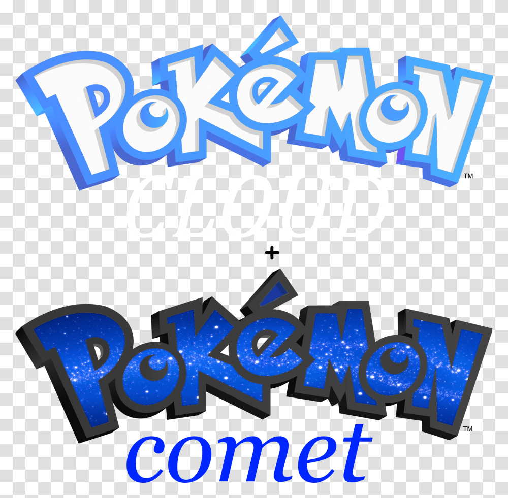 Pokemon Cloud And Pokemon Comet Is A Pokmon Game That Pokemon Logo, Word, Alphabet, Face Transparent Png