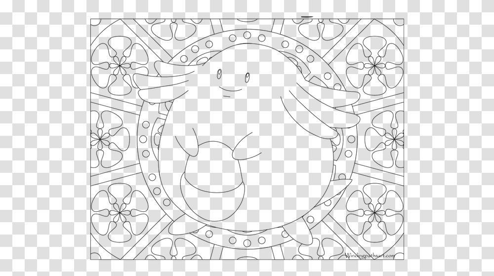 Pokemon Coloring Pages For Adults Download Pokemon Mandala Coloring Pages, Gray Transparent Png