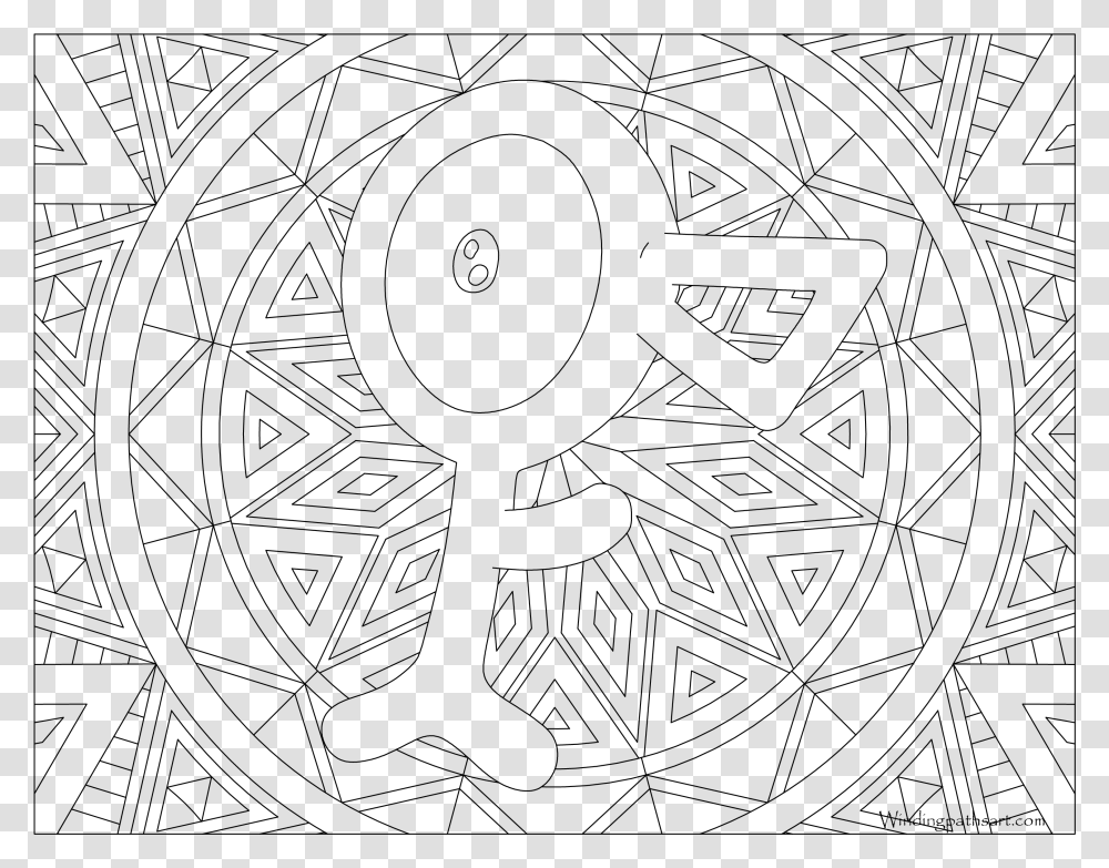 Pokemon Coloring Pages Hard, Gray, World Of Warcraft Transparent Png