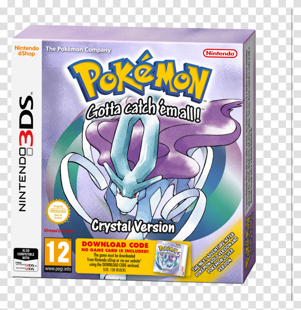 Pokemon Crystal, Label, Poster, Advertisement Transparent Png