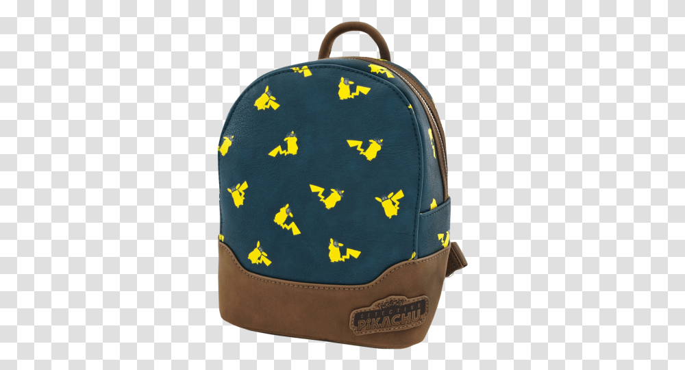 Pokemon Detective Pikachu Print Mini Backpack Detective Pikachu Print Mini Backpack, Clothing, Apparel, Bag, Cap Transparent Png