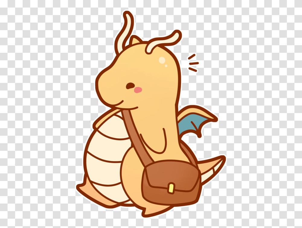 Pokemon Dragonite Cute Sticker Chibi Pokemon, Food, Sweets, Confectionery Transparent Png