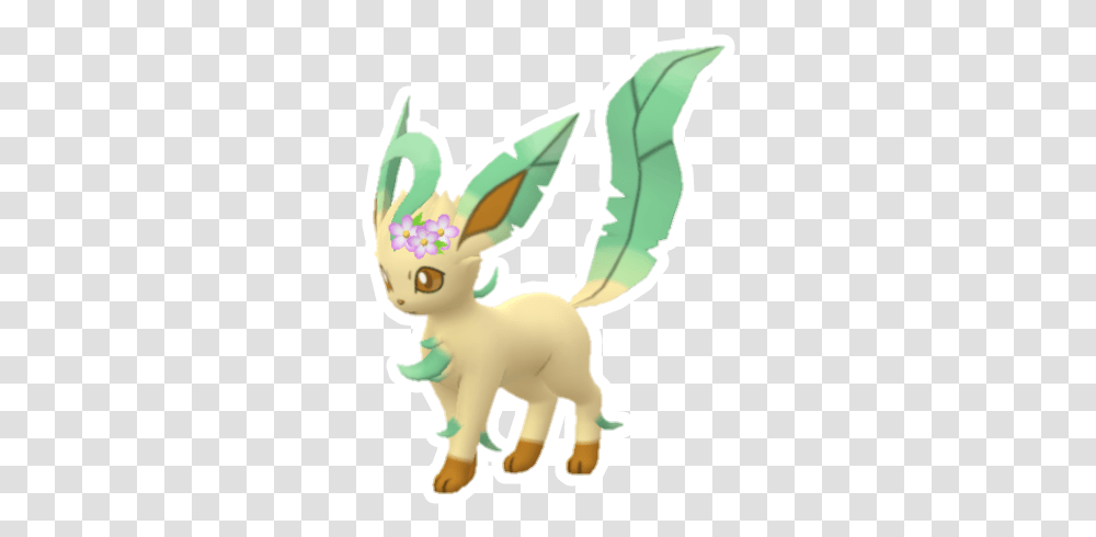 Pokemon Eevee Leafeon Sticker By Domischleich Mythical Creature, Toy, Mammal, Animal, Aardvark Transparent Png