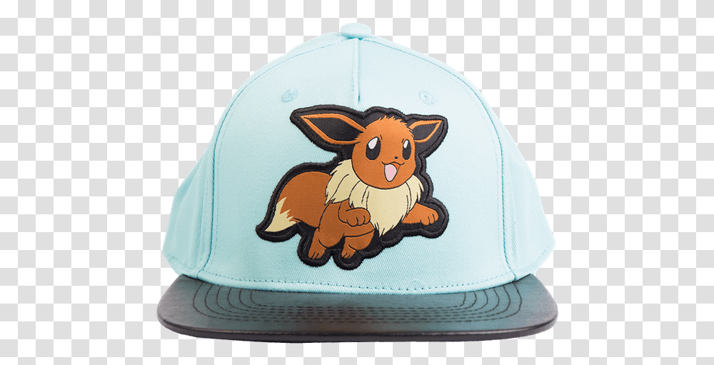 Pokemon Eevee Snapback Cap Green Baseball Cap, Clothing, Apparel, Hat, Bathing Cap Transparent Png