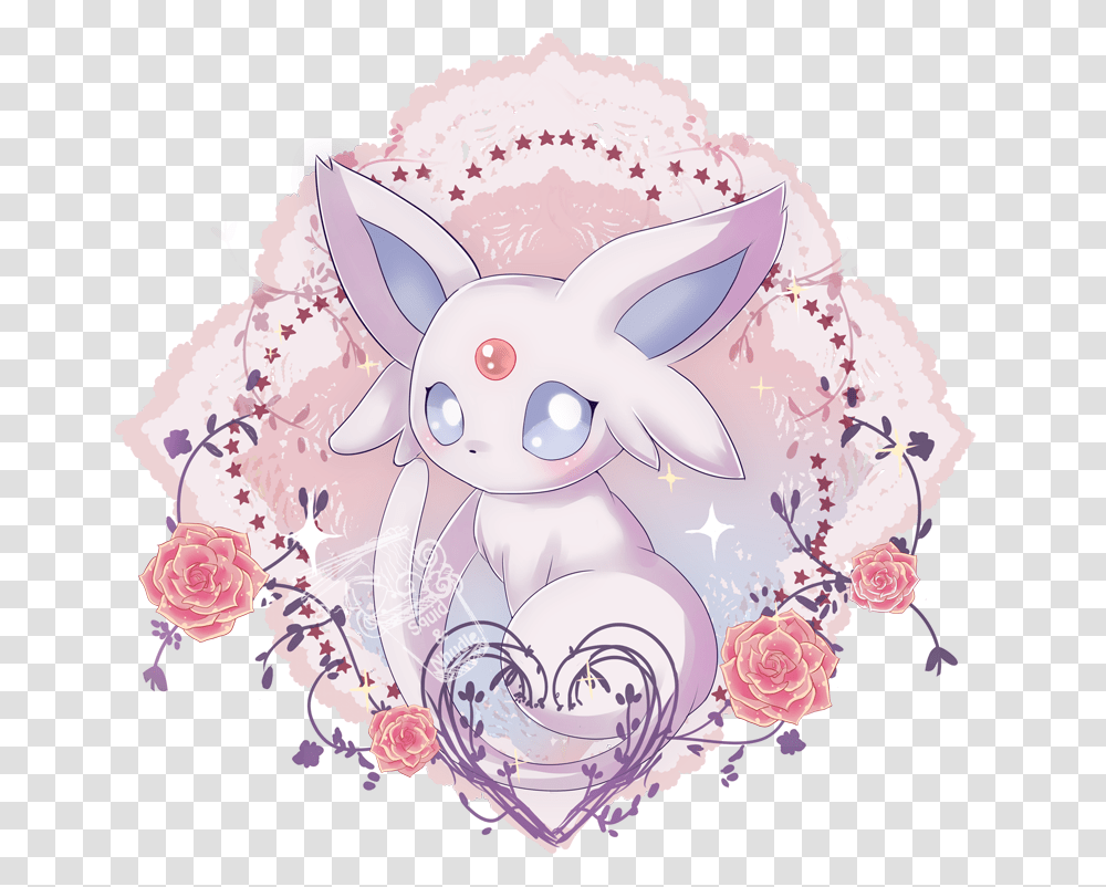 Pokemon Espeon And Cute Image Espeon Drawing Umbreon, Graphics, Art, Floral Design, Pattern Transparent Png
