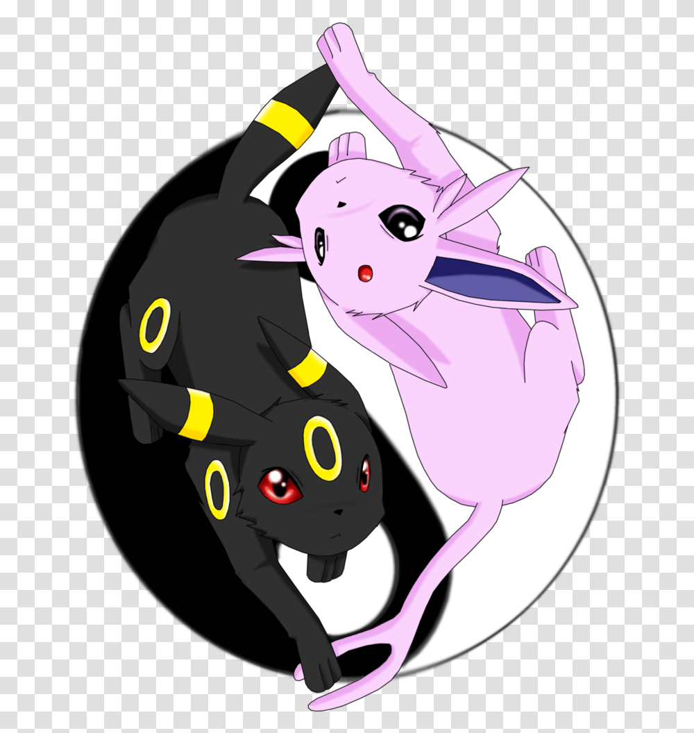 Pokemon Espeon And Umbreon Yin Yang, Plant, Flower Transparent Png