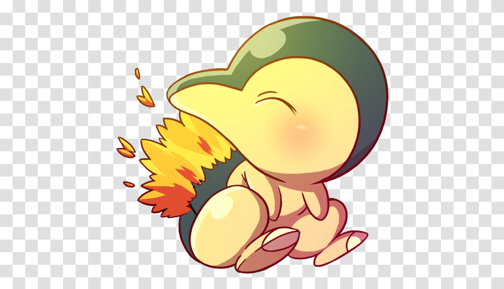 Pokemon Fire Cyndaquil Freetoedit Chibi Cyndaquil, Animal, Plant, Outdoors, Food Transparent Png