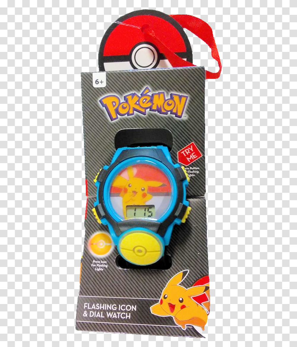 Pokemon Flashing Icon And Dial Lcd Kids Pokemon, Digital Watch, Wristwatch Transparent Png